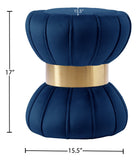 Vino Velvet Upholstered Stool