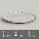 LINHAS DESSERT PLATE STONEWARE Ø 8.46" PISTACHE