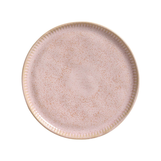 LINHAS DESSERT PLATE STONEWARE Ø 8.46" LITCHI