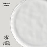 LINHAS DESSERT PLATE STONEWARE Ø 8.46" NEW WHITE 