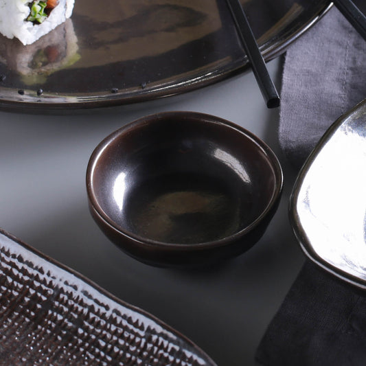 RAMEKIN ORGANIC MEDIUM STONEWARE Ø 3.54x1.18" METALLICA