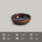 RAMEKIN ORGANIC MEDIUM STONEWARE Ø 3.54x1.18" TITANIUM