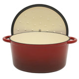 Gibson Home Addlestone 7 Quart Enameled Cast Iron Dutch Oven