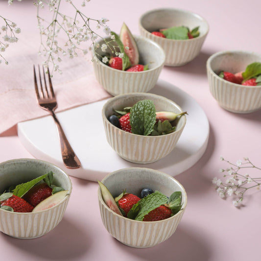 LINHAS RAMEKIN STONEWARE Ø 3.5x1.97" LATTE