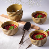 LINHAS RAMEKIN STONEWARE Ø 3.5x1.97" AMBER