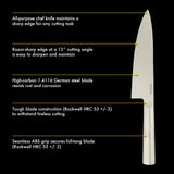 Babish 8-Inch Chef Knife – High-Carbon 1.4116 German Steel Kitchen Knife, Full-Tang Razor Sharp Chef’s Blade for Chopping, Slicing, Dicing & Everyday Prep