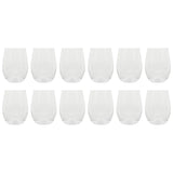 Gibson Home Bellini Glass 12 Piece All Purpose Stemless Red, White, Water, Beverage Glasses/Tumbler - Set of 12