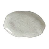 SHALLOW OVAL PLATTER MEDIUM BIO STONEWARE Ø 11.81x7.87" PISTACHE