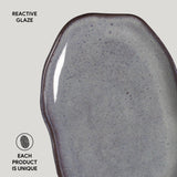SHALLOW OVAL PLATTER MEDIUM BIO STONEWARE Ø 11.81x7.87" TOURMALINE