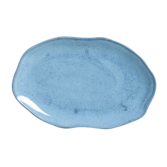 SHALLOW OVAL PLATTER MEDIUM BIO STONEWARE Ø 11.81x7.87" BREEZE