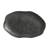 SHALLOW OVAL PLATTER MEDIUM BIO STONEWARE Ø 11.81x7.87" CHROMIUM