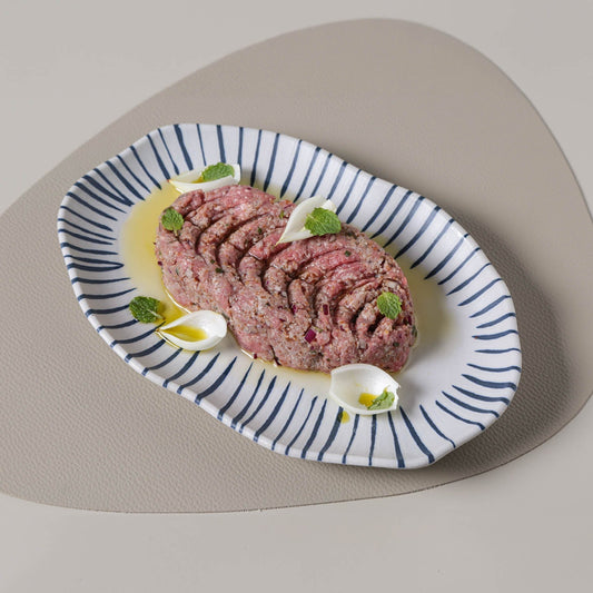 SHALLOW OVAL PLATTER MEDIUM BIO STONEWARE Ø 11.81x7.87" ELEMENTO