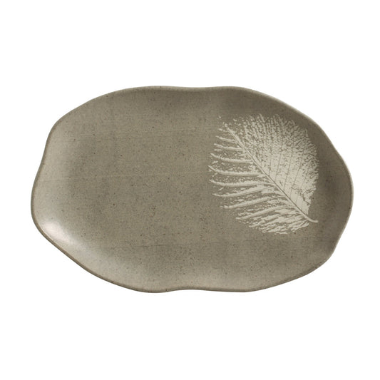 SHALLOW OVAL PLATTER MEDIUM BIO STONEWARE Ø 11.81x7.87" SEIVA