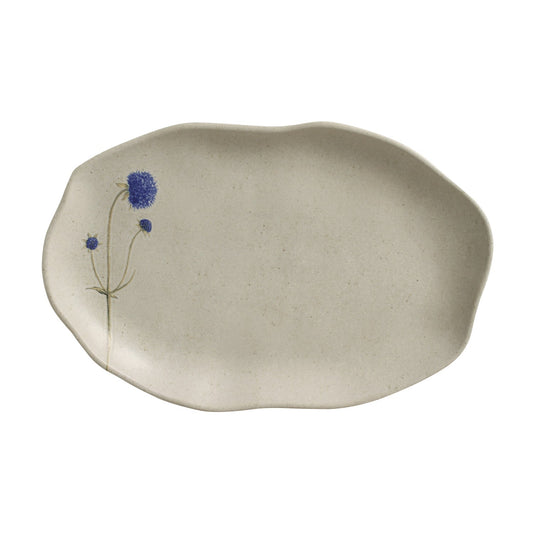 SHALLOW OVAL PLATTER MEDIUM BIO STONEWARE Ø 11.81x7.87" CAMPESTRE