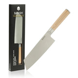 Babish 7.5-Inch Clef Knife – High-Carbon 1.4116 German Steel Kitchen Knife with Pakka Wood Handle, Chef & Cleaver Hybrid for Chopping, Slicing & Prep, Full-Tang, Razor Sharp, Ergonomic Design