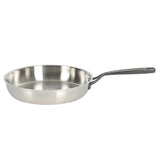 Babish Tri-Ply Stainless Steel 10-Inch Frying Pan With Black Handle – Professional Grade Skillet for Searing, Sautéing & Everyday Cooking
