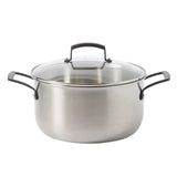 Babish 10-Piece Professional Tri-Ply Non-Toxic Pots and Pans Cookware Set – Durable, Even Heat Distribution