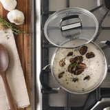 Oster Platinum Silverbolt 6 Piece Stackable Space-Saving Dutch Oven Sauce Pan Cookware Set