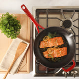 Martha Stewart Gatwick 12” Enameled Cast Iron Skillet, PFAS-Free, Rust Resistant, Oven Safe