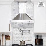 ZLINE 36" Designer Series Stainless Island Range Hood, KB2i-4SSXS-36