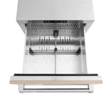 ZLINE 24" Touchstone 168 Can Outdoor-Rated Dual Refrigerator Drawer, Panel Ready, RDSPO-24