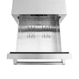 ZLINE 24" Touchstone 168 Can Outdoor-Rated Dual Refrigerator Drawer, Stainless Steel, RDSO-ST-24