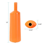 Orange Valencia Askewed Short Bottle Vase