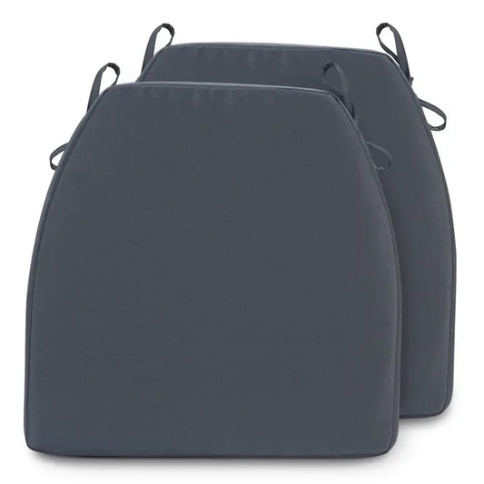 D‑Shaped Olefin Memory Foam Dining Chair Cushions, Set of 2