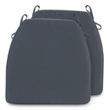 D‑Shaped Olefin Memory Foam Dining Chair Cushions, Set of 2