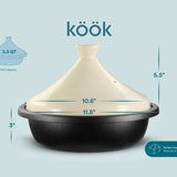 Kook Moroccan Cast Iron Tagine 3.3 Qt Blue
