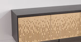 Hanna Console Sideboard, Caviar/Wheat