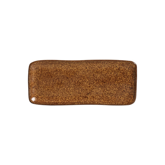 RECTANGULAR PLATTER ORGANIC STONEWARE Ø 8.66x3.74" DIJON
