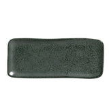 RECTANGULAR PLATTER ORGANIC STONEWARE Ø 8.66x3.74" GREENERY