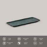 RECTANGULAR PLATTER ORGANIC STONEWARE Ø 8.66x3.74" OCEANO