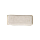 RECTANGULAR PLATTER ORGANIC STONEWARE Ø 8.66x3.74" LATTE
