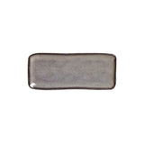 RECTANGULAR PLATTER ORGANIC STONEWARE Ø 8.66x3.74" TOURMALINE