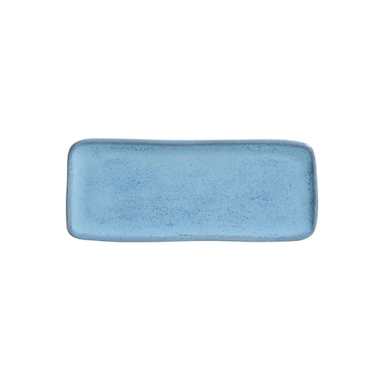 RECTANGULAR PLATTER ORGANIC STONEWARE Ø 8.66x3.74" BREEZE
