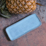 RECTANGULAR PLATTER ORGANIC STONEWARE Ø 8.66x3.74" BREEZE