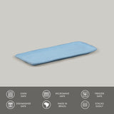 RECTANGULAR PLATTER ORGANIC STONEWARE Ø 8.66x3.74" BREEZE