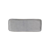 RECTANGULAR PLATTER ORGANIC STONEWARE Ø 8.66x3.74" DUST