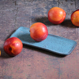 RECTANGULAR PLATTER ORGANIC STONEWARE Ø 8.66x3.74" NIGHT SKY