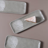 RECTANGULAR PLATTER ORGANIC STONEWARE Ø 8.66x3.74" SEIVA