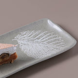 RECTANGULAR PLATTER ORGANIC STONEWARE Ø 8.66x3.74" SEIVA