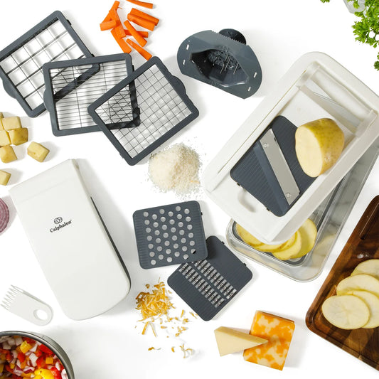 Calphalon Aero 8 in 1 Vegetable Chopper and Dicer, Food Chopper with Container