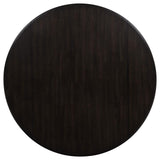 Catley 5-piece Round Drop Leaf Dining Table Set - Dark Coffee