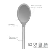 Silicone and Stainless Steel Mixing Spoon