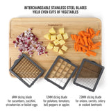 Calphalon Aero 8 in 1 Vegetable Chopper and Dicer, Food Chopper with Container