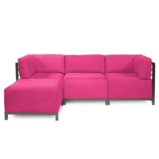 Axis Ottoman Regency Fuchsia Titanium Frame