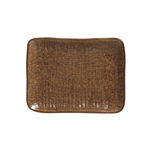 RECTANGULAR PLATTER JUTA STONEWARE Ø 7.08x5.51" DIJON
