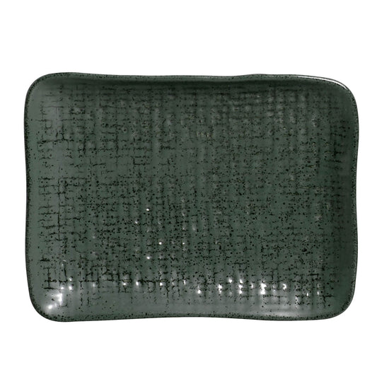 RECTANGULAR PLATTER JUTA STONEWARE Ø 7.08x5.51" GREENERY